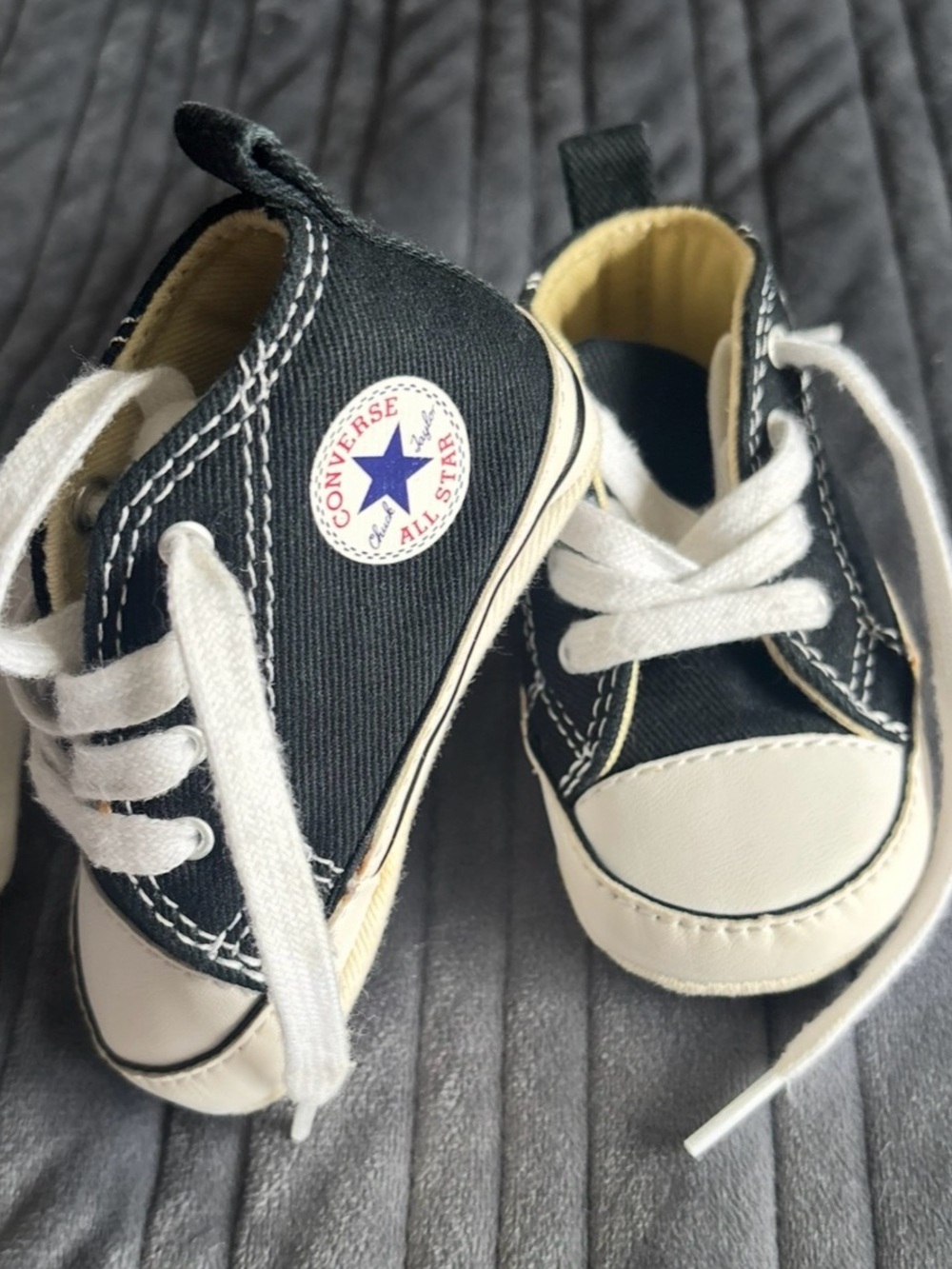 Converse Kids Black and White Canvas Sneakers